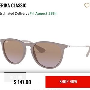 Ray Ban Sunglasses worn once